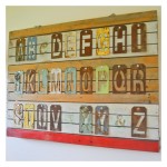 Metal letter stencil wall art tutorial…
