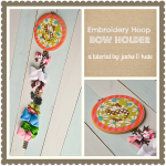 Embroidery Hoop Bow Holder Tutorial