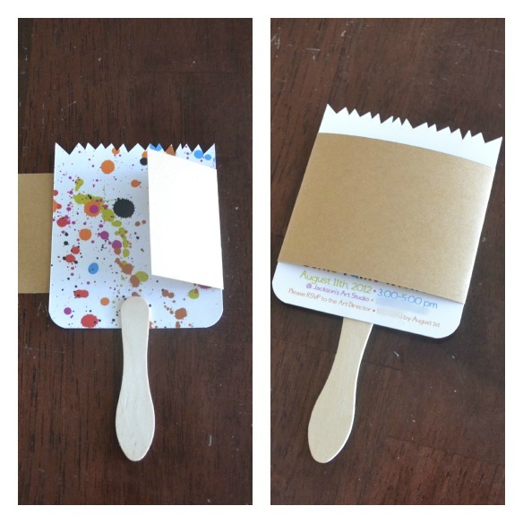 paint party invitations paintbrush