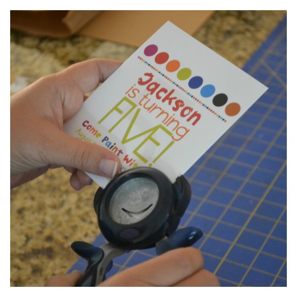 paint party invitations paintbrush