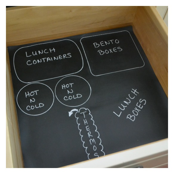 chalkcloth drawer organizer