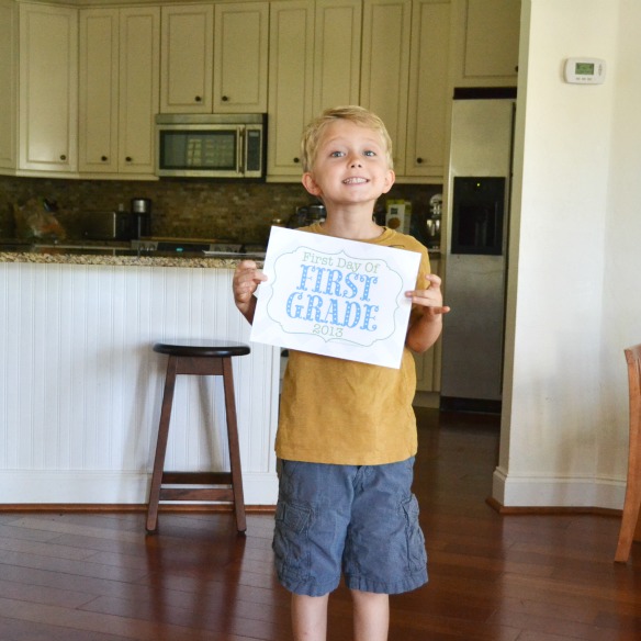 first day of school printables